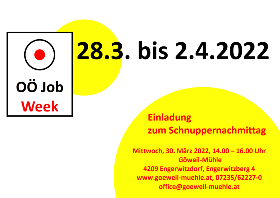 Einladung Job Week 2022